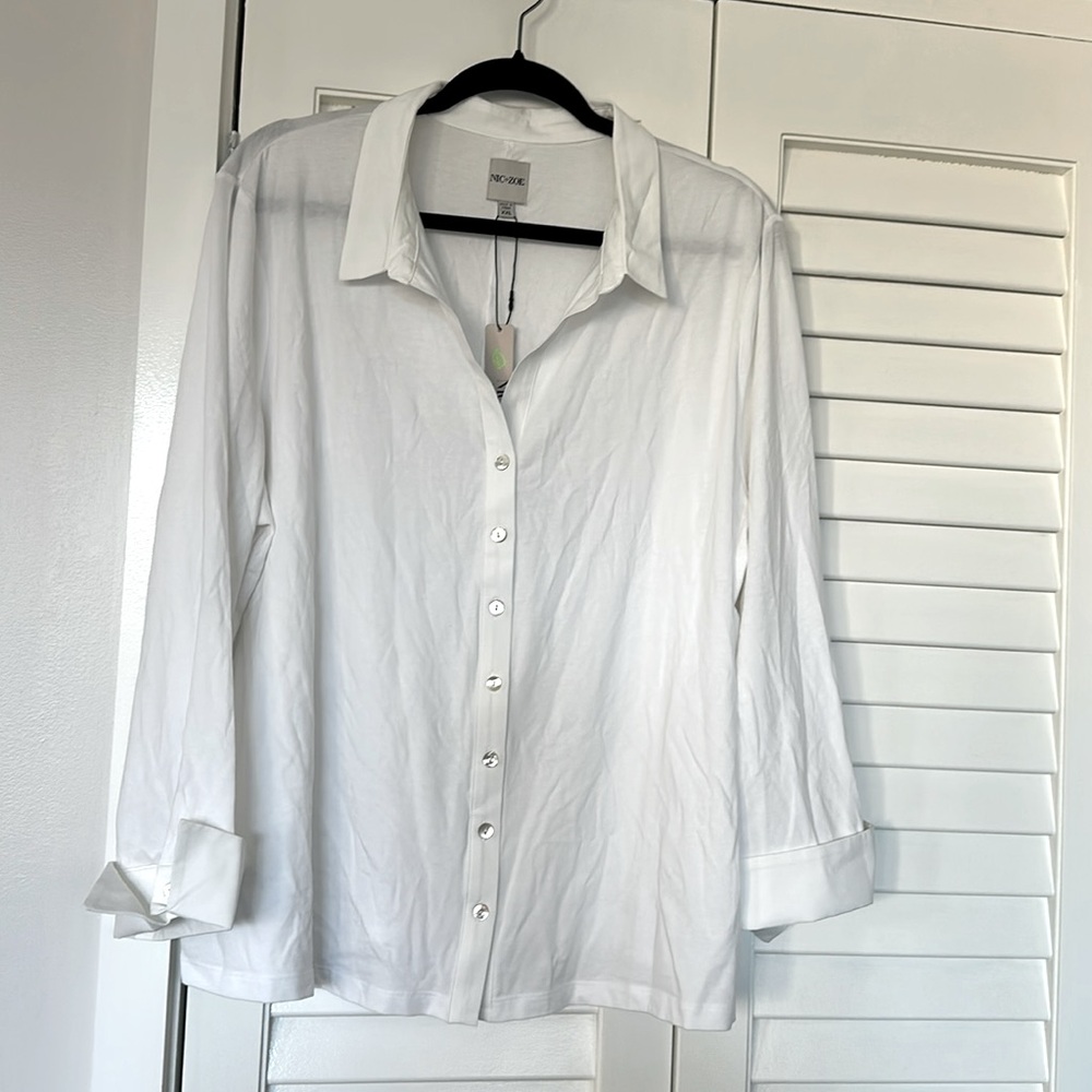 White soft feel blouse / shirt